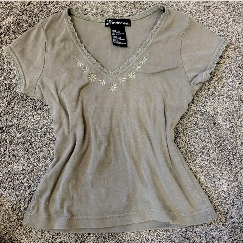 Women’s Small Sage Green Fitted Top, LikeNew Condition